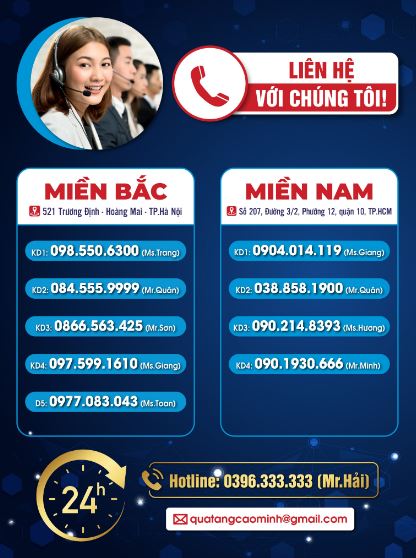 Hotline liên hệ Cao Minh -Quà tặng marketing