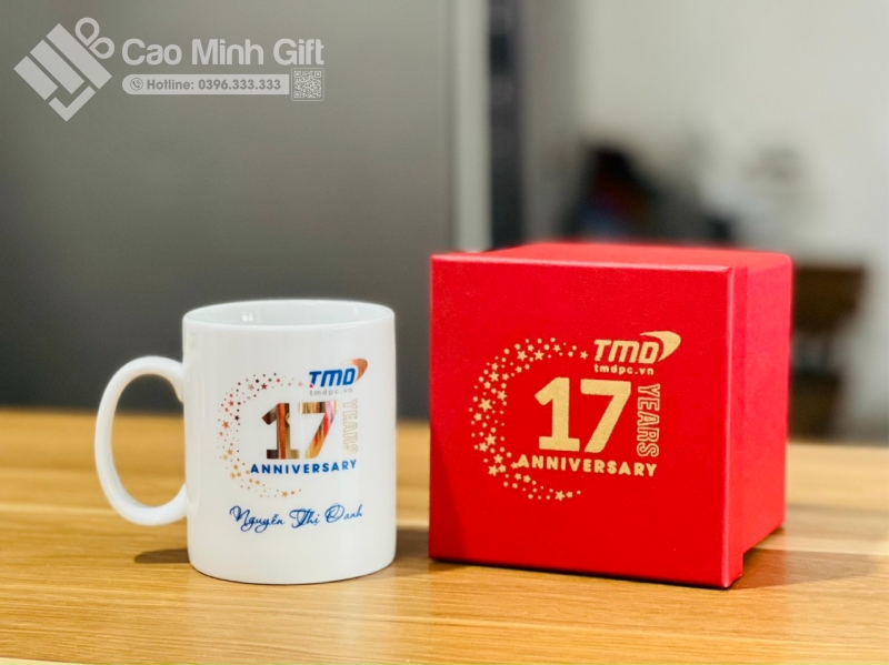 Cốc sứ in logo - Quà tặng thiết thực cho mọi doanh nghiệp