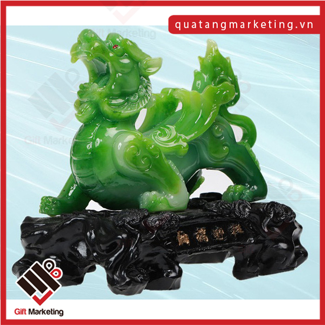 Tượng tì hưu bằng ngọc, để bàn rất đẹp, khách vip nào cũng ưng