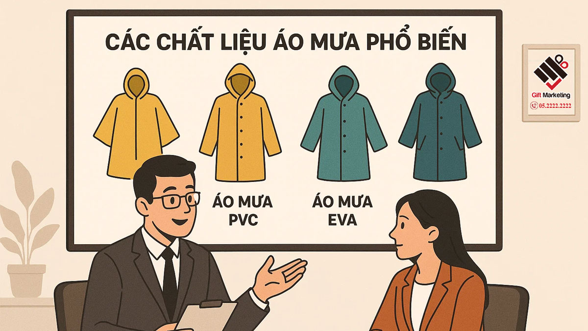 Các chất liệu áo mưa phổ biến & cách chọn phù hợp cho quà tặng doanh nghiệp