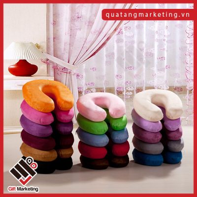 Gối kê cổ loại tốt in thêu logo theo yêu cầu giao nhanh, cung cấp số lượng lớn