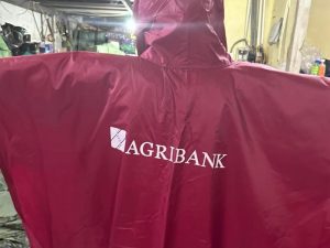 Áo mưa in logo Agribank