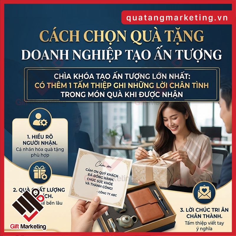 Cách chọn quà tặng doanh nghiệp tạo ấn tượng với người nhận