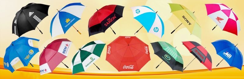 Dịch vụ in logo ô dù cầm tay tại Hà Nội đa dạng, chất lượng