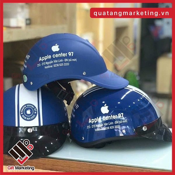 Mũ bảo hiểm in logo ½ đầu