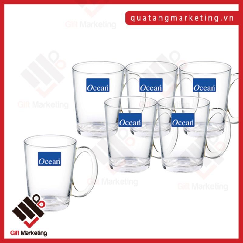 Lựa chọn kiểu dáng bộ ly nước uống Ocean in logo phù hợp