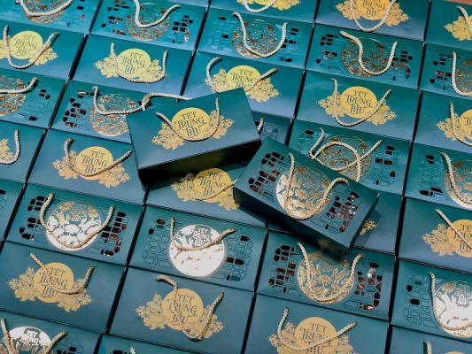 Hộp đựng bánh trung thu 3D 2 bánh
