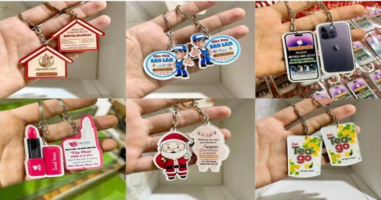 Móc khóa logo thương hiệu, quà tặng ý nghĩa dành cho khách hàng