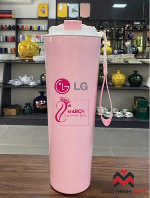 quà tặng LG là cốc giữ nhiệt in thông điệp 8/3 ý nghĩa