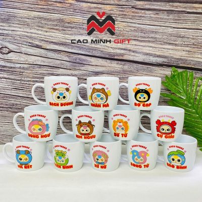 Cốc sứ in hình Baby Three – Hot trend quà tặng 2025
