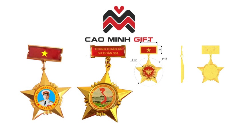 Huy hiệu, kỷ niệm chương - Một trong những quà tặng quân đội phổ biến thường được đặt làm