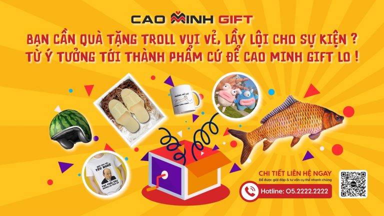 Quà tặng lầy lội: Xu hướng quà tặng troll hài hước cho sự kiện