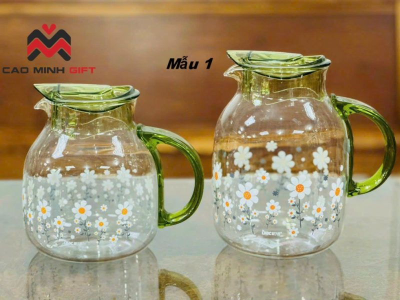 Bộ bình thủy tinh Luminarc họa tiết hoa đẹp mắt