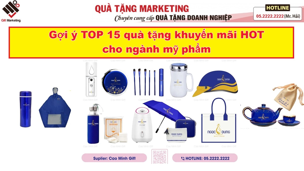 Quà tặng khuyến mãi cho ngành mỹ phẩm – Tạo cảm xúc, giữ chân người dùng