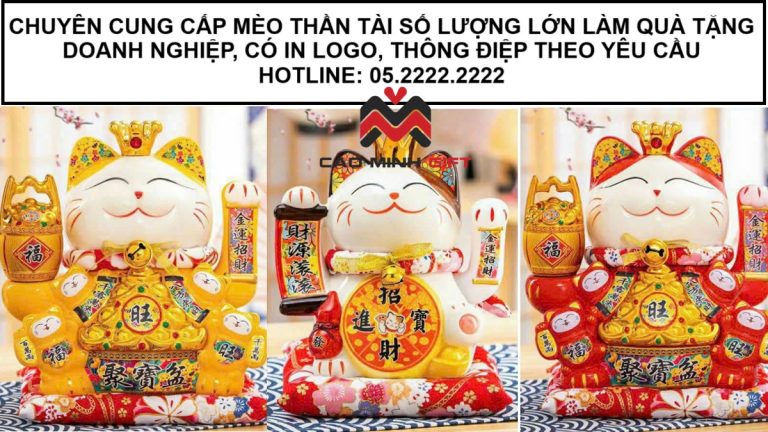Mèo thần tài cao cấp: Quà tặng doanh nghiệp chiêu tài cho khách VIP