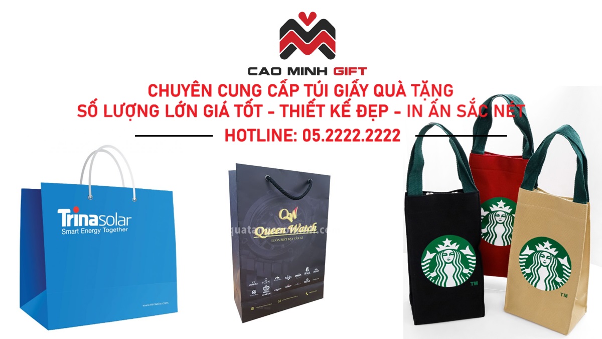Túi giấy đựng quà tặng: Lựa chọn hoàn hảo cho món quà ý nghĩa