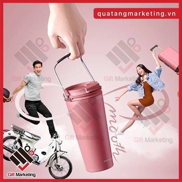 Cao Minh gift - Chuyên cung cấp cốc giữ nhiệt có quai 600ml LocknLock in ấn logo, hình ảnh, thông điệp theo yêu cầu làm quà tặng doanh nghiệp