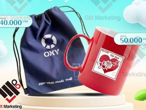 Combo quà tặng cốc sứ và balo dây rút chỉ từ 90k