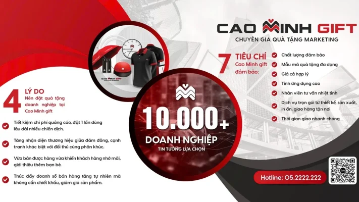 4 lý do nên đặt quà tặng khách hàng, doanh nghiệp, nhân viên, đối ác, đại lý, nhà phân phối số lượng lớn, giá tốt tại Cao Minh gift