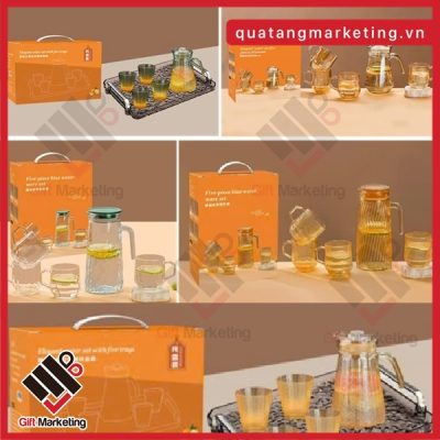 Bộ bình ly thủy tinh nhập khẩu