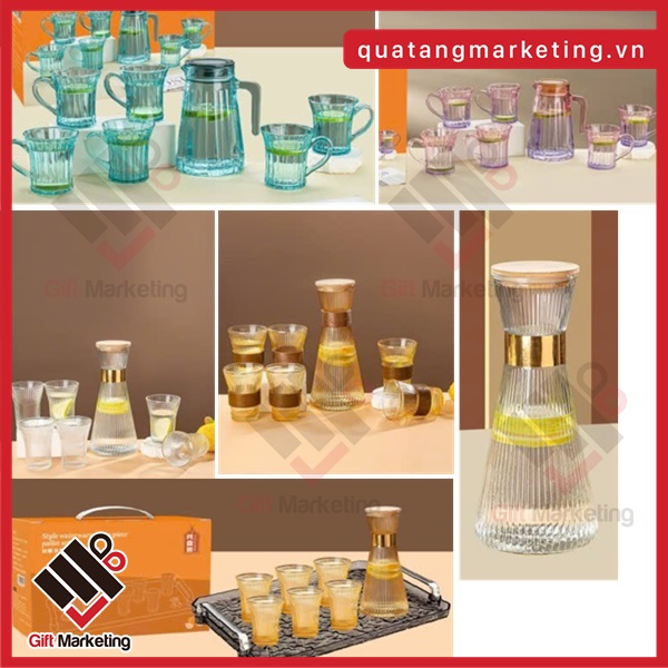 Quatangmarketing.vn - Chuyên cung cấp các bộ bình ly uống trà đẹp in ấn theo yêu cầu làm quà tặng doanh nghiệp
