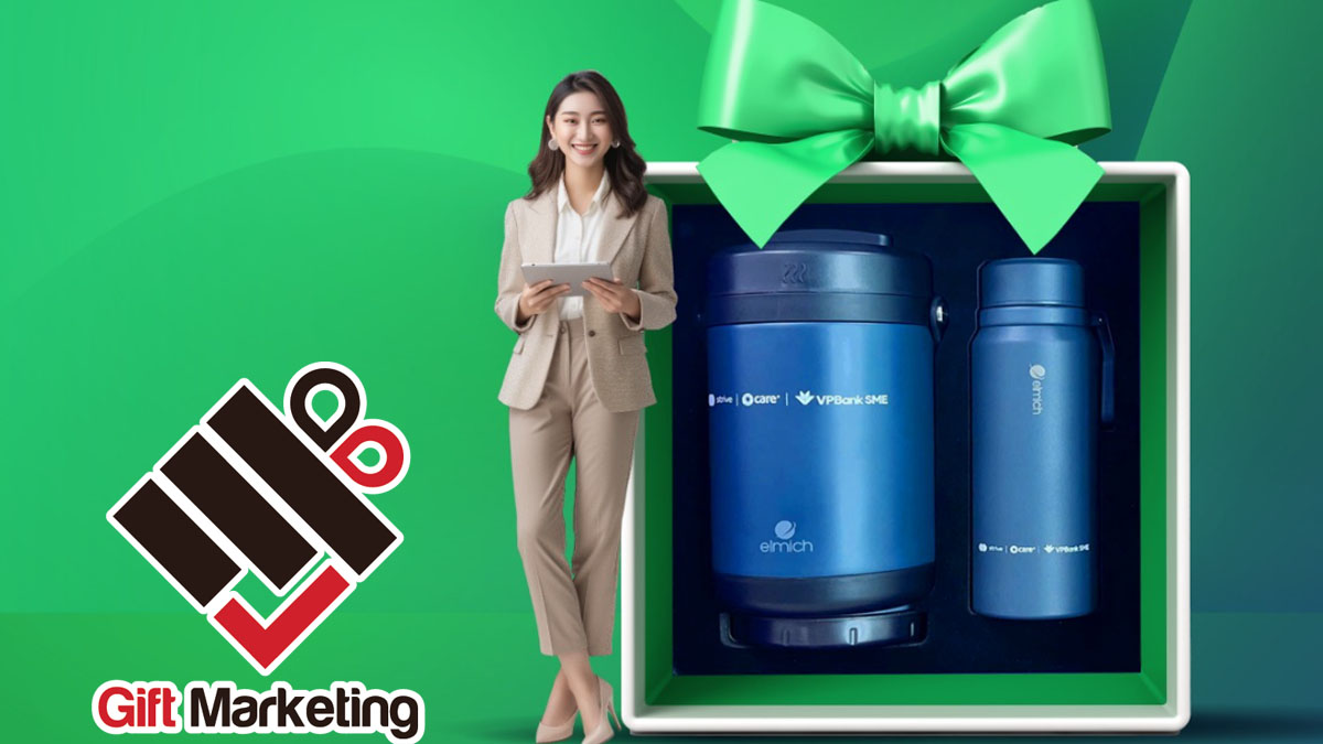 Review quà tặng hộp cơm & bình giữ nhiệt Elmich cao cấp từ VPBank SME