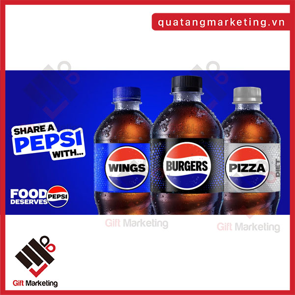 Share a Pepsi – tặng chai in tên món ăn