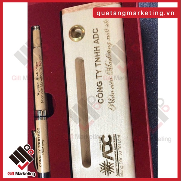 Cao Minh gift - Chuyên cung cấp hộp quà tặng bút gỗ khắc tên theo yêu cầu giá tốt cho doanh nghiệp