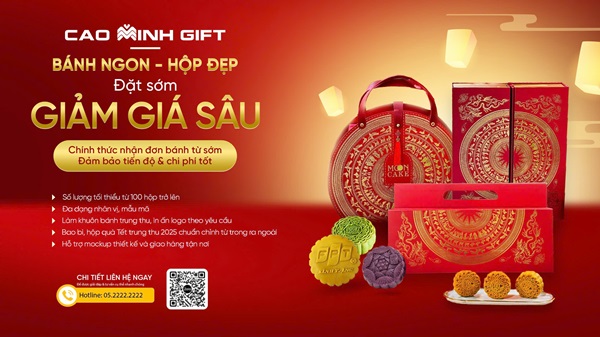 Đặt sớm bánh trung thu kèm hộp đựng tại Cao Minh gift có giá tốt!