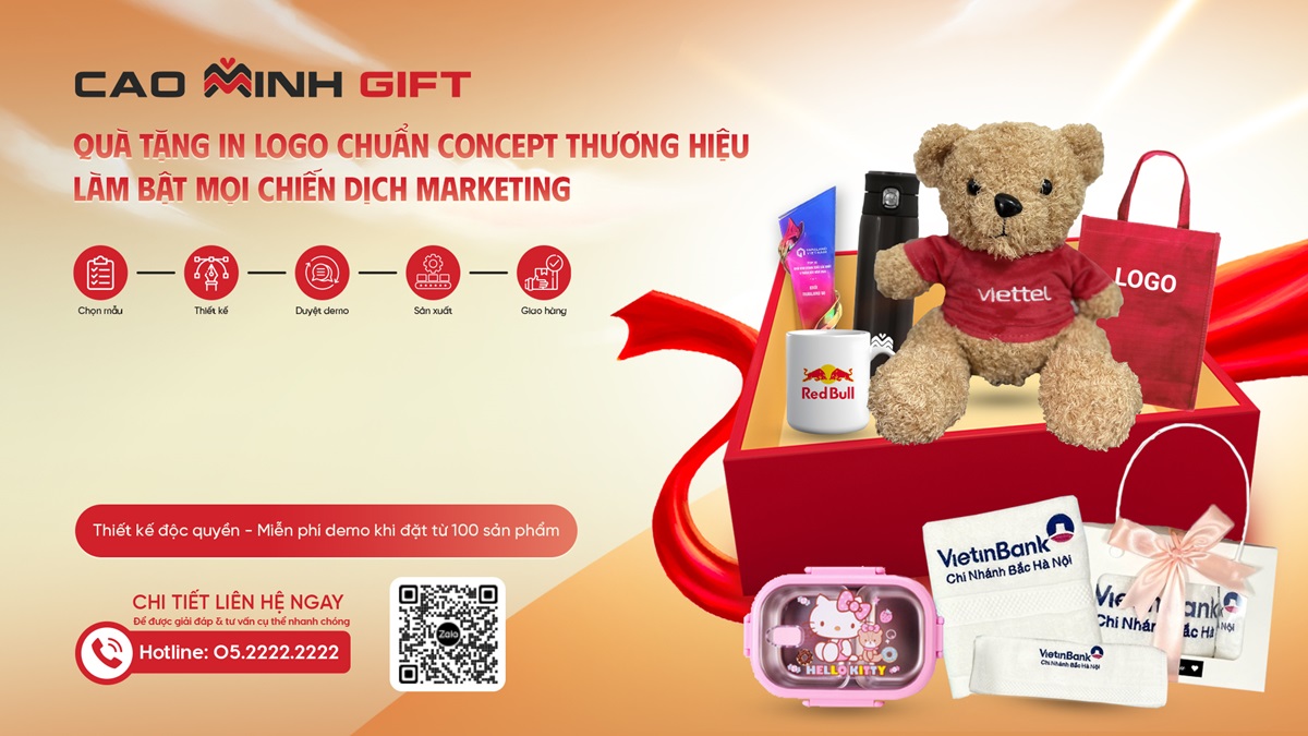 Cao Minh gift - Quà tặng in logo chuẩn concept thương hiệu làm bật mọi chiến dịch marketing