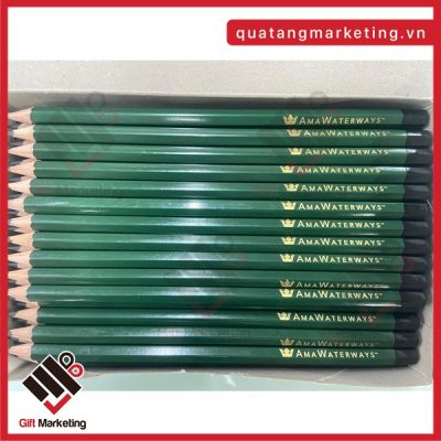 Bút chì in logo - Quà tặng gỗ xanh cho doanh nghiệp ESG giá tốt