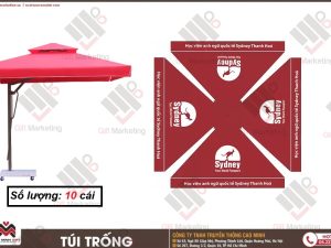 Dù lệch tâm 3m – Giải pháp quảng bá ngoài trời cho quán, sự kiện, thương hiệu