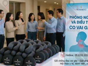 Gối chống đau vai gáy - Giải pháp quà tặng hội thảo y tế, bệnh viện, phòng khám