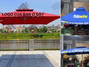 Cao Minh gift - Chuyên cung cấp ô lệch tâm vuông các kích thước in ấn theo yêu cầu để quảng bá thương hiệu cho doanh nghiệp