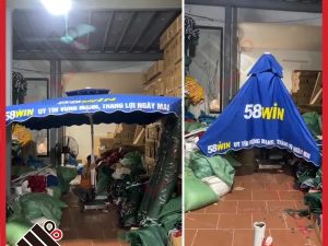 Ô lệch tâm vuông in ấn theo yêu cầu để quảng bá thương hiệu, sản phẩm doanh nghiệp