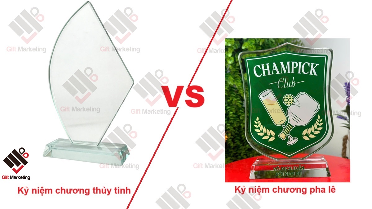 Phân biệt kỷ niệm chương thủy tinh và pha lê – chọn loại nào cho đúng?