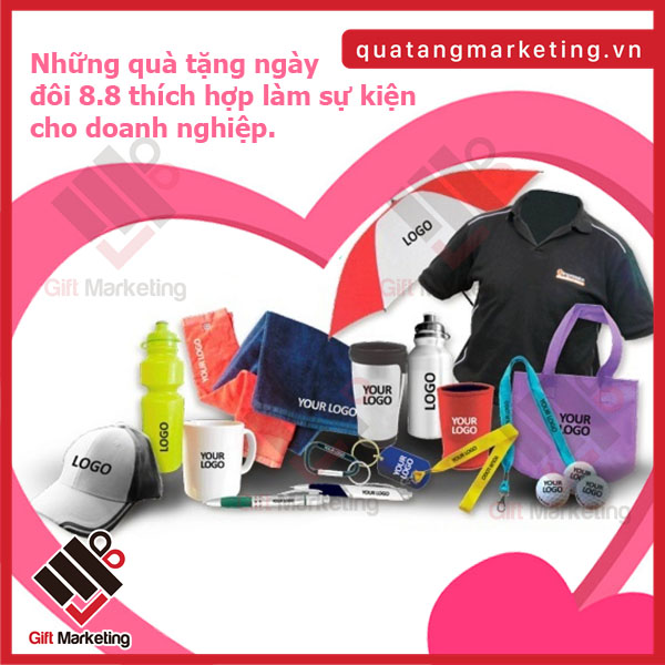 Quà tặng Ngày đôi 8.8 - phục vụ sự kiện siêu sale ngập lối của doanh nghiệp