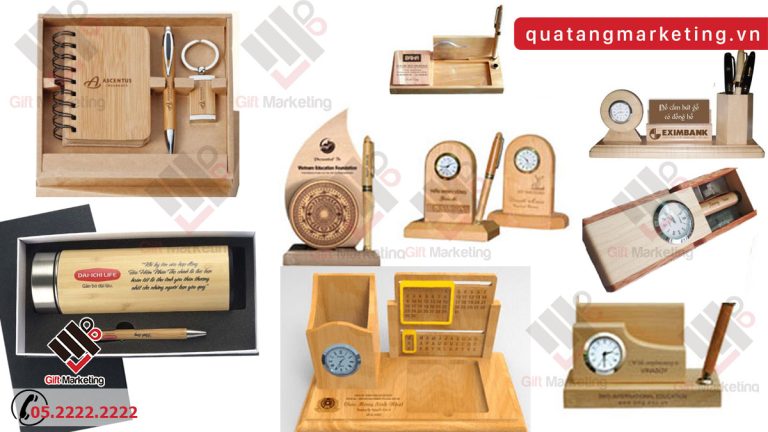 TOP 5 set bút gỗ khắc tên quà tặng bán chạy nhất Cao Minh gift 2025