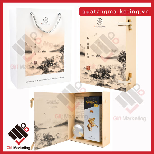 Hộp quà tặng cafe cao cấp Giàu có