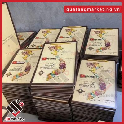 Bản đồ Việt Nam gỗ 34 tỉnh thành loại mới