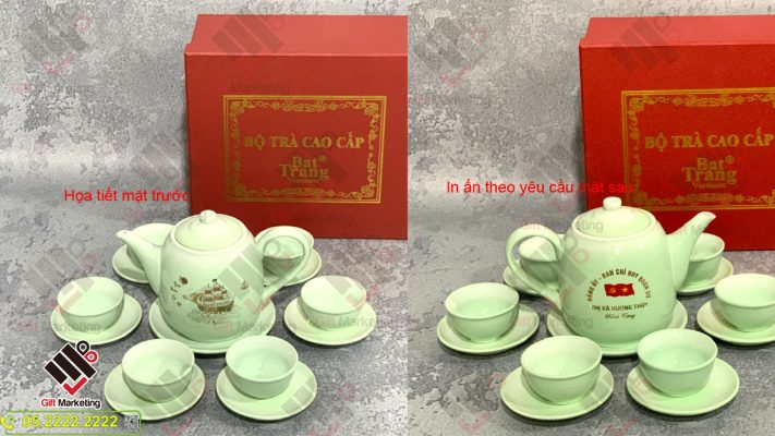 Bộ ấm chén uống trà Bát Tràng – Quà tặng gửi trọn lời chúc "Thuận Buồm Xuôi Gió"