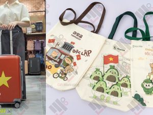 Loạt quà tặng vali kéo, túi vải hút khách dịp lễ 2/9