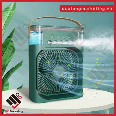 Quạt phun sương để bàn in logo theo yêu cầu làm quà tặng đẹp rẻ lấy nhanh liên hệ Cao Minh gift 05.2222.2222