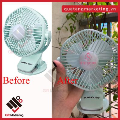 Chuyên cung cấp quạt sạc mini Sunhouse SHD7111 in ấn theo yêu cầu