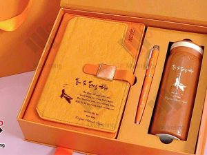 Hộp quà Tết cao cấp cho thầy cô: set 3 món ý nghĩa, bao bì thiết kế riêng