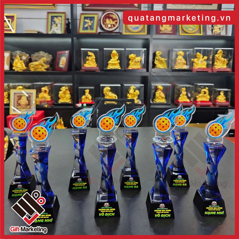 Mẫu cúp Pickleball thiết kế riêng