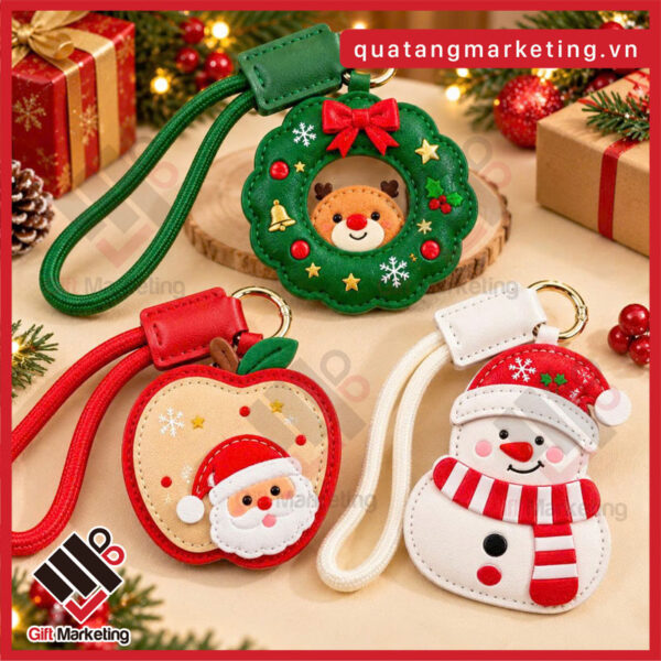 Móc khóa Noel bằng da loại mới và hot