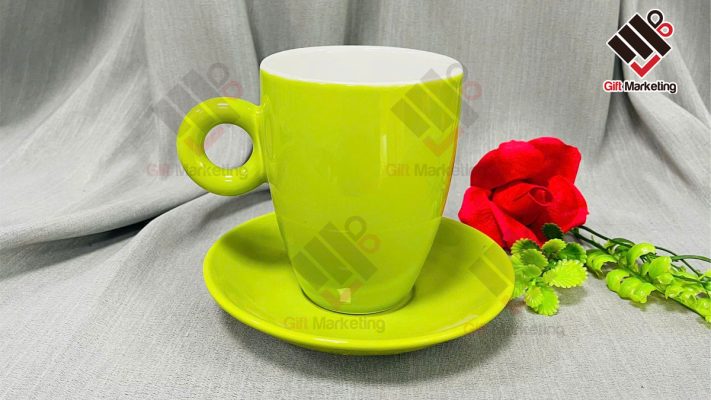 Ly cà phê latte sứ Bát Tràng 330ml – Chuẩn nhận diện cho chuỗi quán cà phê hiện đại