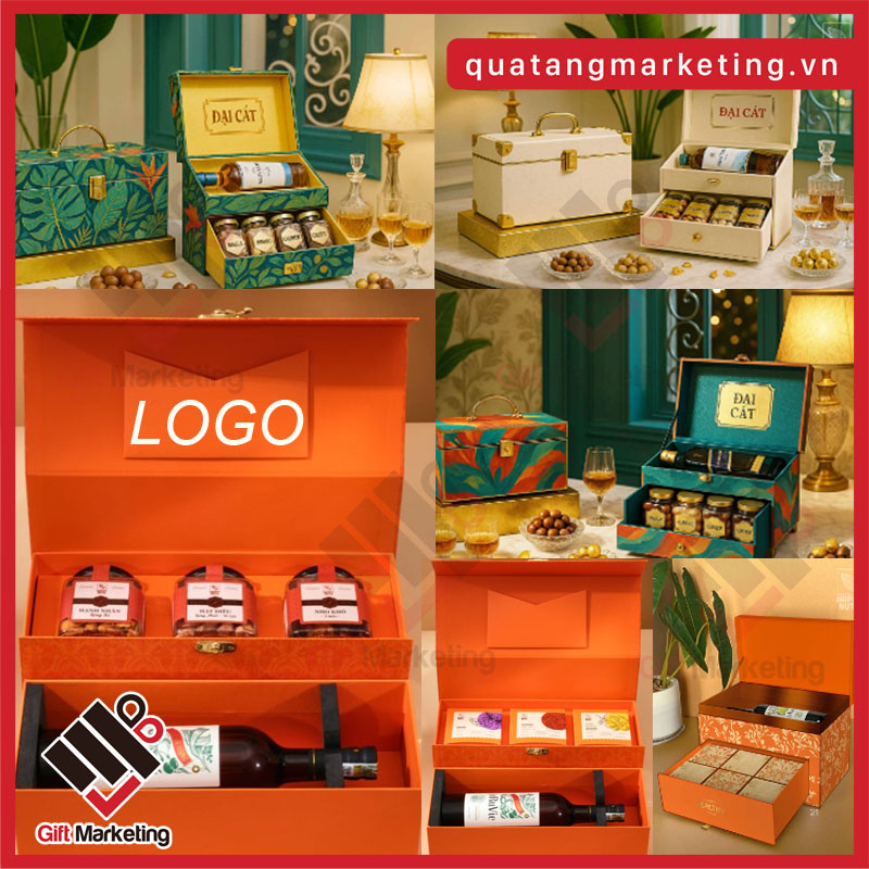 bộ sưu tập hộp quà Tết doanh nghiệp “Khởi Xuân Đại Cát” 2026 tại Cao Minh gift