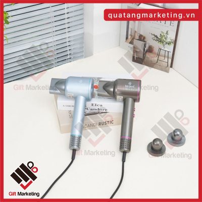 Máy sấy tóc ion âm màu ghi và xanh ngọc